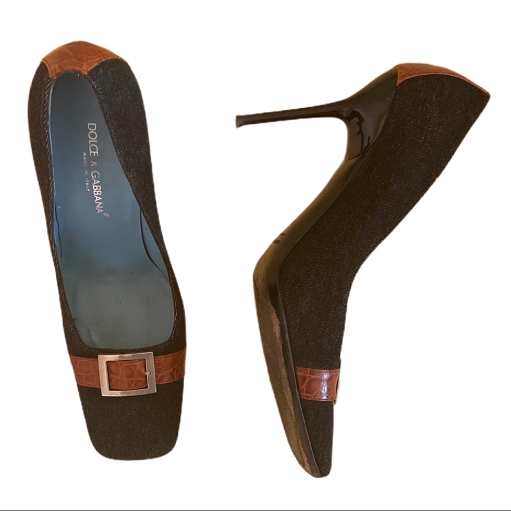 Dolce & Gabbana Limited Edition Denim Pump Vintage